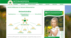 Desktop Screenshot of miteinandersein.net